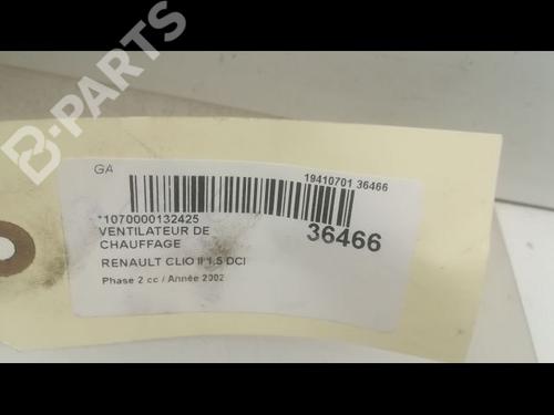 Heater blower motor RENAULT CLIO II (BB_, CB_) 1.5 dCi (B/CB07) | BP9599200M62 