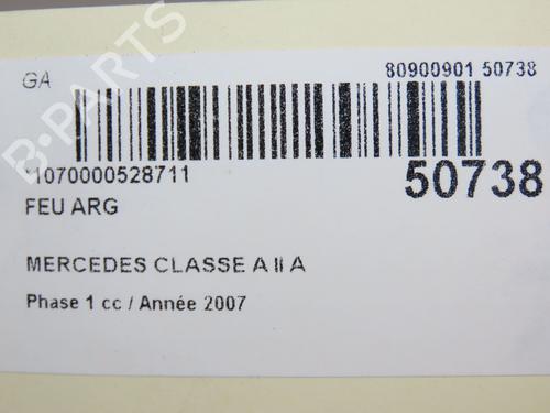 Left taillight MERCEDES-BENZ A-CLASS (W169) A 180 CDI (169.007, 169.307) | BP20340137C34 