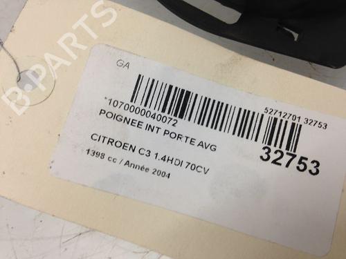 Used Front left interior door handle CITROËN C3 I (FC_, FN_) 1.4 HDi (68 hp) 9593285