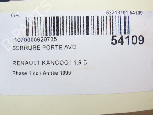 Front right lock RENAULT KANGOO (KC0/1_) D 65 1.9 (KC0E, KC02, KC0J, KC0N) | BP28968801C97 