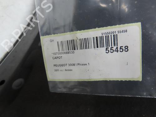 Used Hood PEUGEOT 3008 I MPV (0U_) 1.6 HDi (112 hp) 31372093