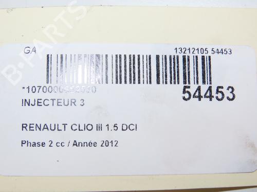 Used Injector RENAULT CLIO III (BR0/1, CR0/1) 1.5 dCi (75 hp) 28828915