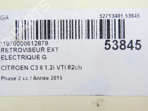 Used Left mirror CITROËN C3 II (SC_) 1.2 VTi 82 (82 hp) 28831486