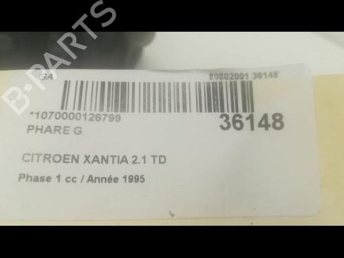 Used Left headlight Left headlight CITROËN XANTIA (X1_, X2_) 2.1 Turbo D 12V (109 hp) 23177734 23177734