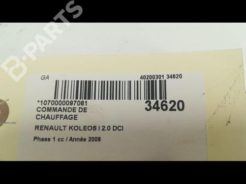 Climate control RENAULT KOLEOS I (HY_) 2.0 dCi 4x4 (HY0K) | BP9605124I5 