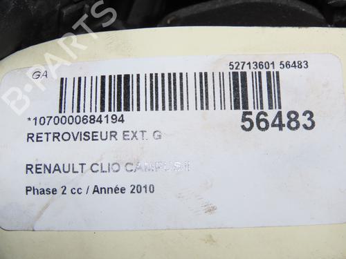 Left mirror RENAULT CLIO II (BB_, CB_) 1.5 dCi (B/CB3M) | BP32399695C26