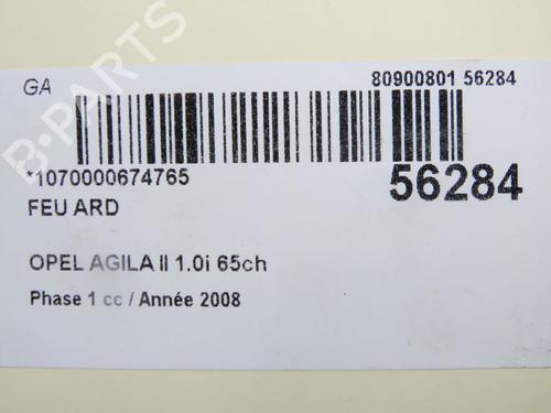 Right taillight OPEL AGILA B (H08) 1.0 (F68) | BP32277491C35  - Image 5
