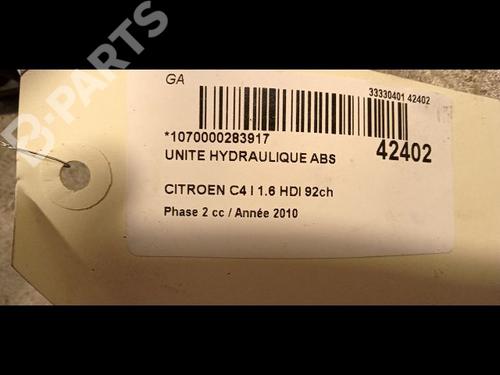 ABS pump CITROËN C4 I (LC_) 1.6 HDi | BP9614618M43 