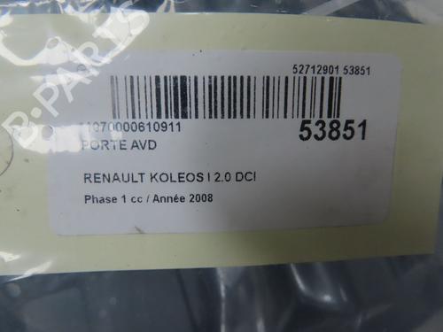 Right front door RENAULT KOLEOS I (HY_) 2.0 dCi 4x4 (HY0K) | BP28968570C3 