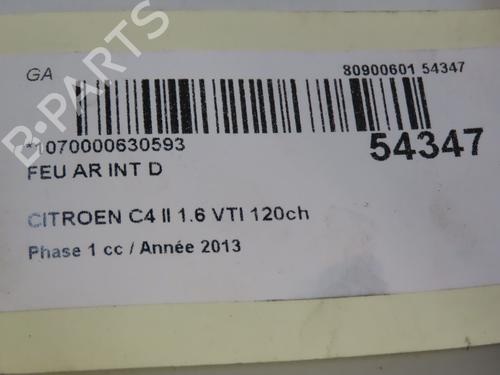 Right tailgate light CITROËN C4 II (NC_) 1.6 VTi 120 (NC5FS0, NC5FS9) | BP28832601C80 