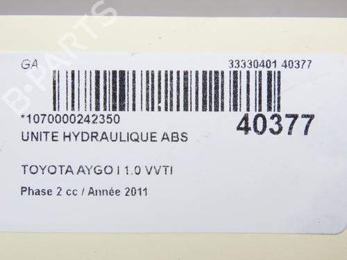 Used ABS pump TOYOTA AYGO (_B1_) 1.0 (KGB10_, KGB10R) (68 hp) 19249770