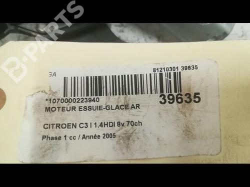 Rear wiper motor CITROËN C3 I (FC_, FN_) 1.4 HDi | BP9609311M102 