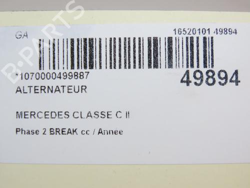 Used Alternator MERCEDES-BENZ C-CLASS T-Model (S203) C 220 CDI (203.208) (150 hp) 28829068