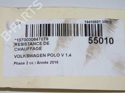 Used Heater resistor VW POLO V (6R1, 6C1) 1.4 TDI (75 hp) 31302697