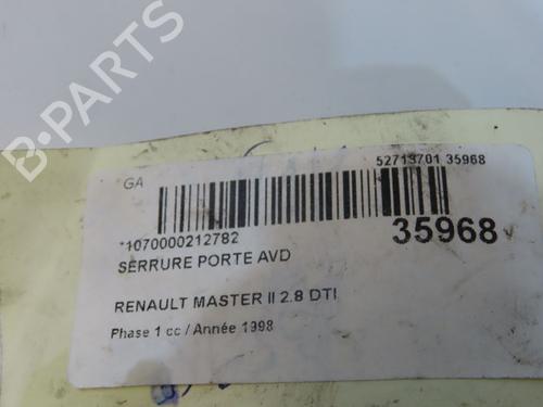 Used Front right lock Front right lock RENAULT MASTER II Bus (JD) 2.8 dTI (JD0B, JD0F, JD1B, JD1F) (114 hp) 9605094 9605094