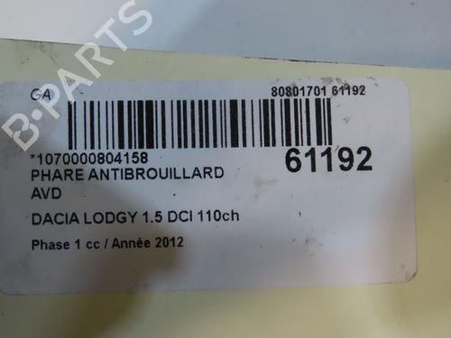 Right front fog light DACIA LODGY (JS_) 1.5 dCi (JSMC, JSAF) | BP38915862C31 - Image 4