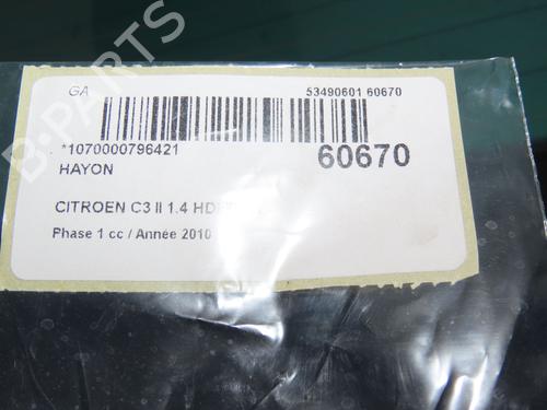 Used Tailgate Tailgate CITROËN C3 II (SC_) 1.4 HDi 70 (SC8HZC, SC8HR0, SC8HP4) (68 hp) 40437973 40437973