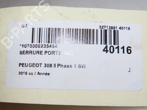 Front left lock PEUGEOT 308 SW II (LC_, LJ_, LR_, LX_, L4_) 1.2 THP 130 | BP16555809C98 