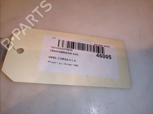 Antriebswelle links vorne OPEL CORSA B (S93) 1.4 i (F08, F68, M68) | BP12354682M38 