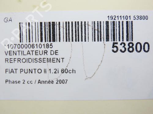 Køleventilator elektrisk FIAT PUNTO (188_) 1.2 60 (188.030, .050, .130, .150, .230, .250) (60 hp) 29551183