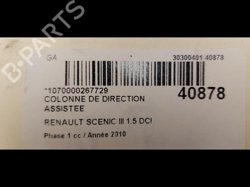 Used Steering column RENAULT SCÉNIC III (JZ0/1_) 1.5 dCi (106 hp) 9612403