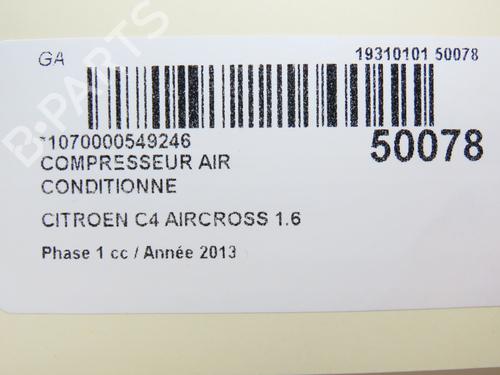 AC compressor CITROËN C4 AIRCROSS 1.6 HDi 115 | BP19497920M34 