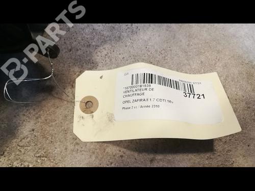 Heater blower motor OPEL ZAFIRA / ZAFIRA FAMILY B (A05) 1.7 CDTI (M75) | BP9602753M62 