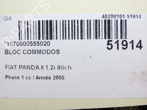 Used Steering column stalk FIAT PANDA (169_) 1.2 (169.AXB11, 169.AXB1A) (60 hp) 28801705