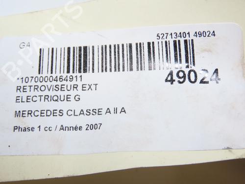 Left mirror MERCEDES-BENZ A-CLASS (W169) A 160 CDI (169.006, 169.306) | BP29415165C26 