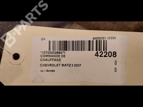 Climate control CHEVROLET MATIZ (M200, M250) 0.8 | BP9615382I5 