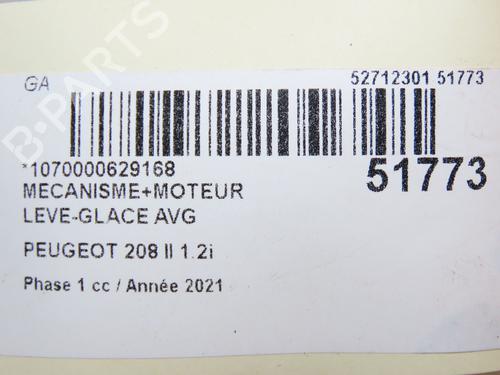 Rudehejsemekanisme ventre foran PEUGEOT 208 II (UB_, UP_, UW_, UJ_) 1.2 PureTech 100 | BP28831169C22 