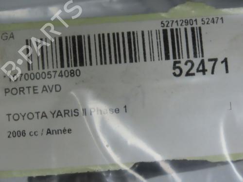 Used Right front door TOYOTA YARIS (_P9_) 1.0 VVT-i (KSP90_, KSP90R) (69 hp) 28831250