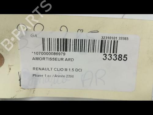 Used Right rear shock absorber RENAULT CLIO III Grandtour (KR0/1_) 1.5 dCi (KR0G) (68 hp) 23173519