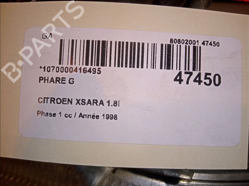 left-headlight-citroen-xsara-n1-18-i-6204r5-1997-1998-1999-2000-2001-2002-2003-2004-2005-11832979 main image