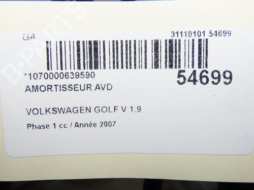 Right front shock absorber VW GOLF V (1K1) 1.9 TDI | BP31120299M17