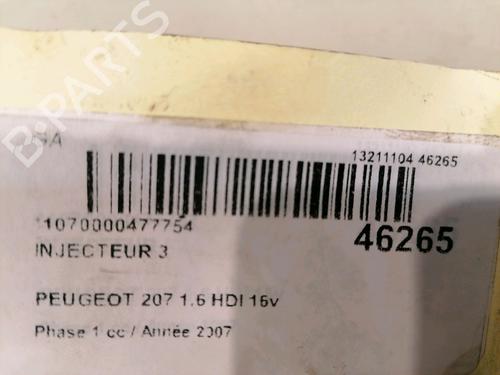 Inyector PEUGEOT 207 (WA_, WC_) 1.6 HDi (90 hp) 15722770