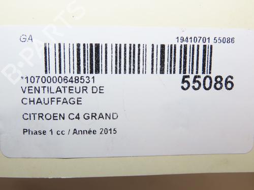 Heater blower motor CITROËN C4 Picasso II 2.0 BlueHDi 150 | BP29469698M62 