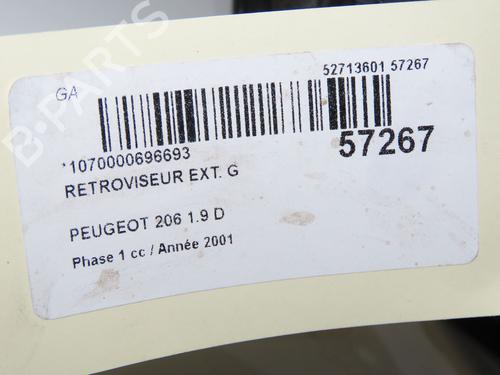 Retrovisore sinistro PEUGEOT 206 Van 1.9 D (69 hp) 31242557