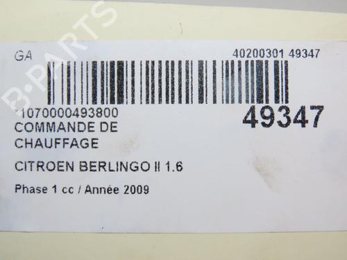 Climate control CITROËN BERLINGO Box Body/MPV (B9) 1.6 HDi 90 16V | BP19577715I5 