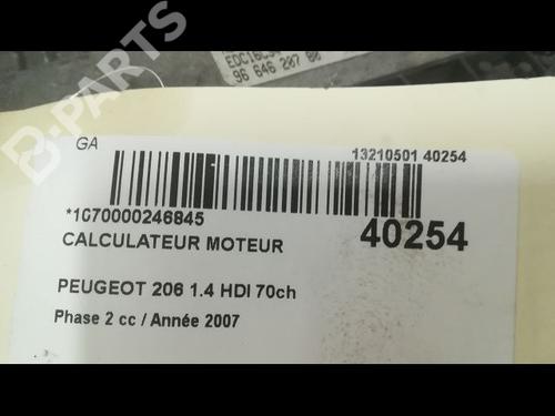 Engine control unit (ECU) PEUGEOT 206 Hatchback (2A/C) 1.4 HDi eco 70 | BP9609317M57 