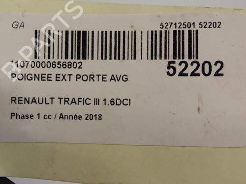 Front left exterior door handle RENAULT TRAFIC III Van (FG_) 1.6 dCi 125 (FGMH) | BP28968539C128 