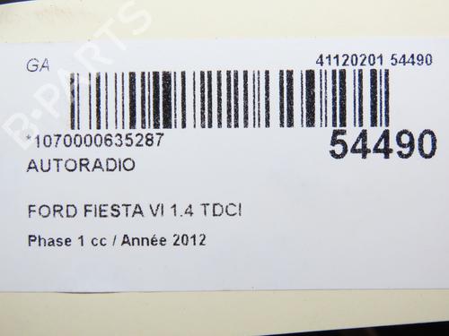 Used Radio FORD FIESTA VI (CB1, CCN) 1.4 TDCi (70 hp) 28968074