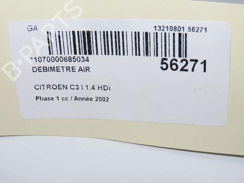 Used Mass air flow sensor Mass air flow sensor CITROËN C3 I (FC_, FN_) 1.4 HDi (68 hp) 33711590 33711590