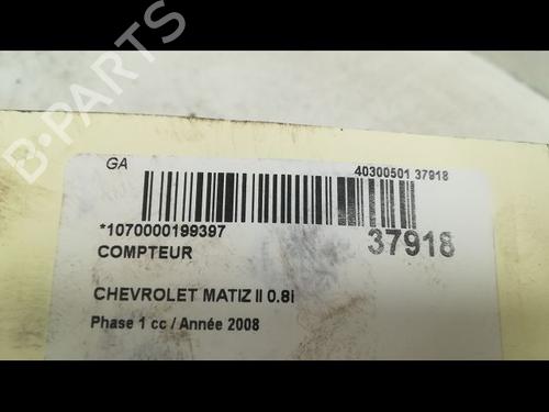 Used Instrument cluster CHEVROLET MATIZ (M200, M250) 0.8 (52 hp) 9603801