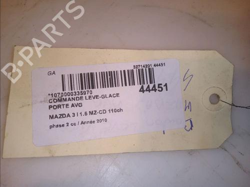 Left front window switch MAZDA 3 (BL) 1.6 MZ-CD (BL14) | BP14951586I27
