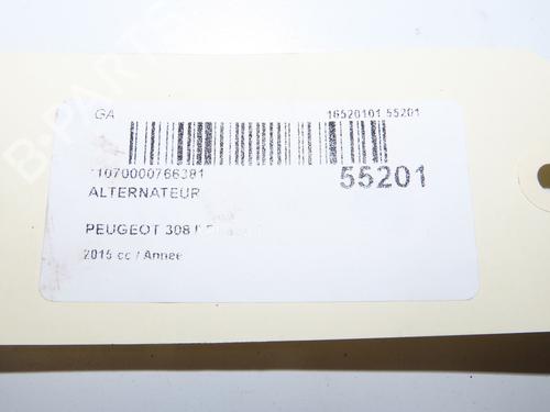 Used Alternator Alternator PEUGEOT 308 II (LB_, LP_, LW_, LH_, L3_) 1.2 THP 110 (110 hp) 40240998 40240998