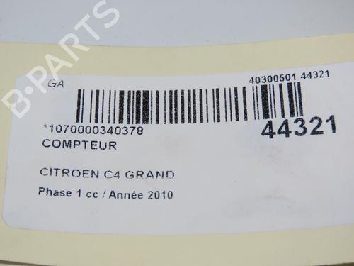 Used Instrument cluster CITROËN C4 Grand Picasso I (UA_) 1.6 HDi (109 hp) 9709510