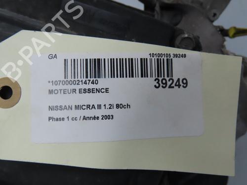 Used Engine NISSAN MICRA III (K12) 1.2 16V (80 hp) 9605906