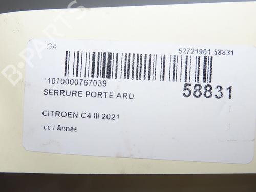 rear-right-lock-citroen-c4-iii-ba_-bb_-bc_-2020-40274030 main image