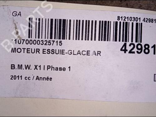 Rear wiper motor BMW X1 (E84) xDrive 18 d | BP9618741M102 